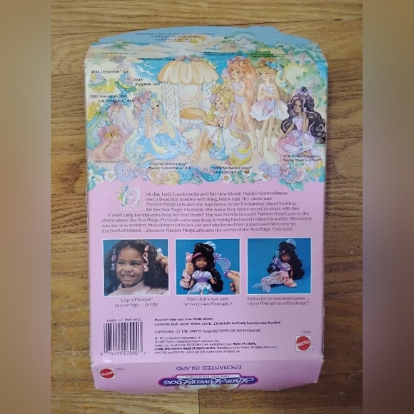 1987 MATTEL ENCHANTED ISLAND MAIDEN MISTYCURLS Lady Lovely Locks #7090 - Picture 2 of 4